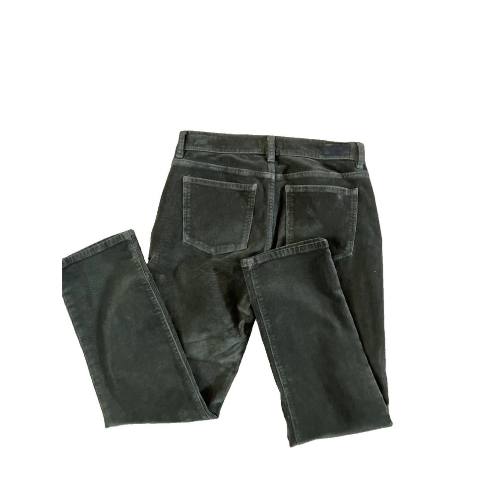 DL1961 Mara Straight Pants Womens 28 Green Winter Moss Corduroy Mid Rise Ankle